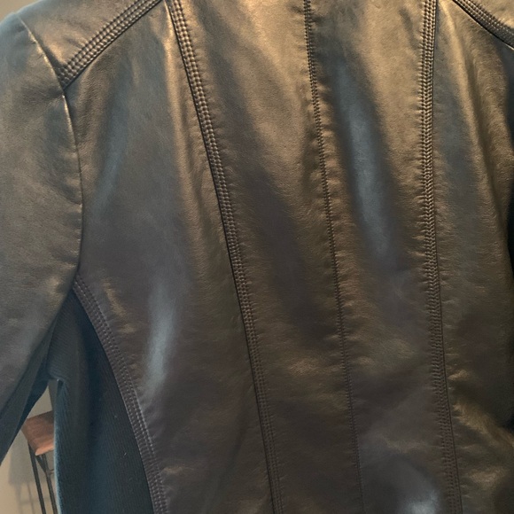 Vegan Leather jacket / black / size M - Picture 5 of 8